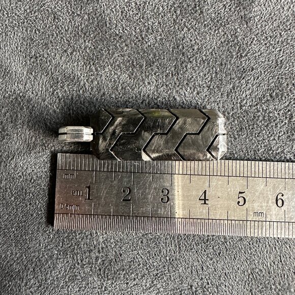 David Yurman Forged Carbon Ingot Tag Pendant - 43 mm - RARE - Picture 12 of 14